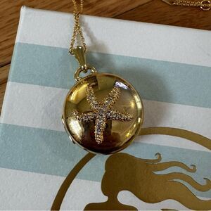 Spartina Gold Keynotes Starfish Locket and 2 inserts